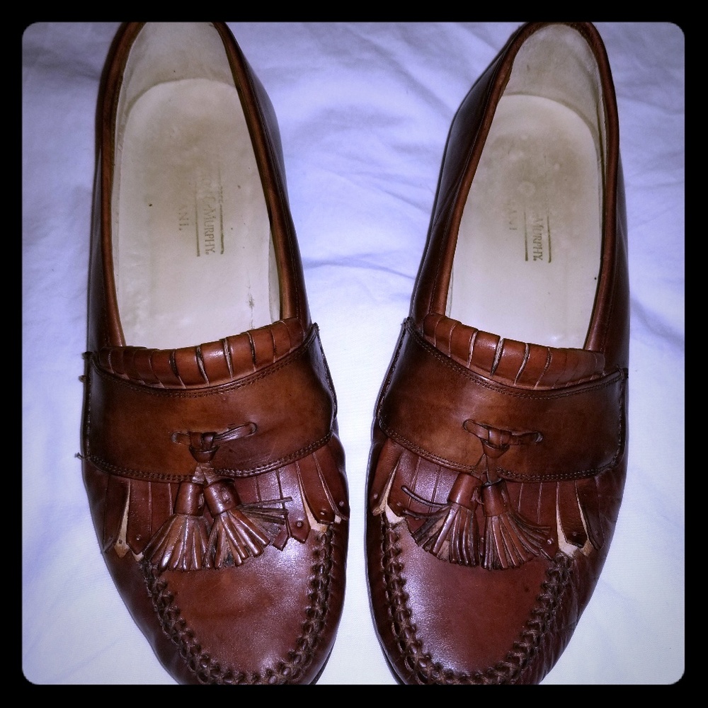 Johnston and murphy tassel loafers size 9